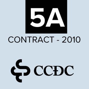 CCDC 5A - Construction Mgmt Contract for Services (2010)